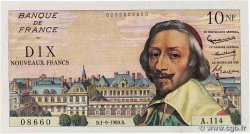 10 Nouveaux Francs RICHELIEU FRANCE  1960 F.57.10 XF+