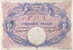 50 Francs BLEU ET ROSE FRANKREICH  1905 F.14.17