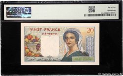 20 Francs TAHITI  1951 P.21b EBC