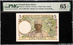 5 Francs FRENCH WEST AFRICA  1937 P.21
