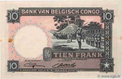 10 Francs BELGISCH-KONGO  1948 P.14E VZ