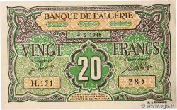 20 Francs ALGERIA  1948 P.103
