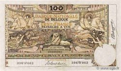 100 Francs BELGIO  1912 P.071 BB