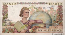 10000 Francs GÉNIE FRANÇAIS FRANKREICH  1952 F.50.60