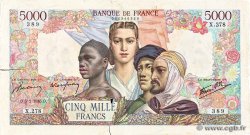 5000 Francs EMPIRE FRANÇAIS FRANCIA  1945 F.47.12