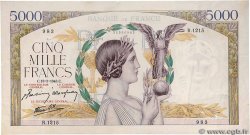 5000 Francs VICTOIRE Impression à plat FRANCE  1943 F.46.49