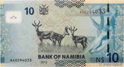 10 Namibia Dollars NAMIBIA  2013 P.11b VF+