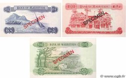 5, 10 et 25 Rupees Spécimen ÎLE MAURICE  1967 P.30c , P.31c et P.32b-Cs1 pr.NEUF