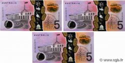 5 Dollars Lot AUSTRALIA  2018 P.62 UNC