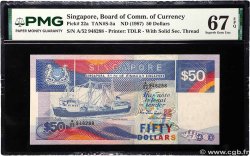 50 Dollars SINGAPORE  1987 P.22a
