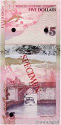 5 Dollars Spécimen BERMUDAS  2009 P.58as FDC
