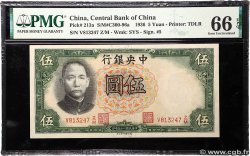 5 Yüan CHINA  1936 P.0213a
