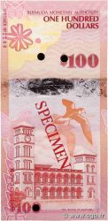 100 Dollars Spécimen BERMUDAS  2009 P.62as FDC