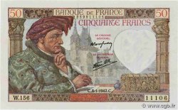 50 Francs JACQUES CŒUR FRANCIA  1942 F.19.18