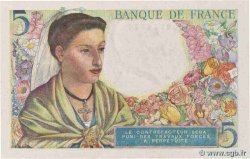 5 Francs BERGER FRANKREICH  1943 F.05.04 ST