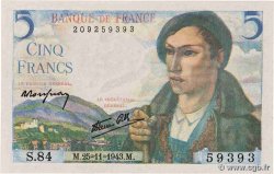 5 Francs BERGER FRANCIA  1943 F.05.04