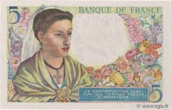 5 Francs BERGER FRANKREICH  1943 F.05.04 ST