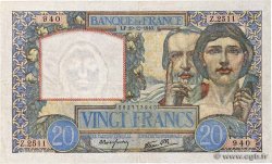 20 Francs TRAVAIL ET SCIENCE FRANCIA  1940 F.12.11