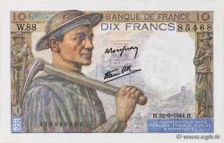 10 Francs MINEUR FRANCIA  1944 F.08.12