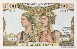 5000 Francs TERRE ET MER FRANCIA  1957 F.48.15