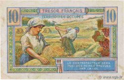 10 Francs TRÉSOR FRANÇAIS FRANCIA  1944 VF.30.01 MBC