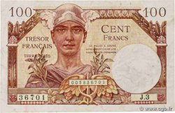 100 Francs TRÉSOR FRANÇAIS FRANCIA  1947 VF.32.03