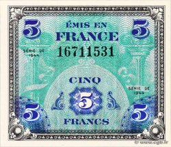 5 Francs DRAPEAU FRANCIA  1944 VF.17.01