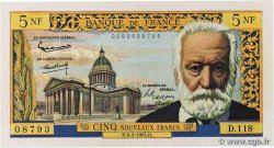 5 Nouveaux Francs VICTOR HUGO FRANCE  1964 F.56.15 AU