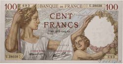 100 Francs SULLY FRANCE  1942 F.26.65 pr.NEUF