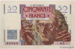 50 Francs LE VERRIER FRANCE  1946 F.20.02