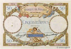 50 Francs LUC OLIVIER MERSON type modifié Grand numéro FRANCE  1934 F.16.05 F