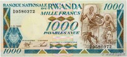 1000 Francs RWANDA  1988 P.21a