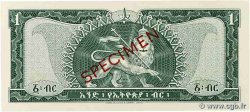 1 Dollar Spécimen ETIOPIA  1966 P.25s FDC