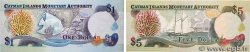 1 et 5 Dollars Lot ISLAS CAIMáN  1998 P.22a et P.26a SC+
