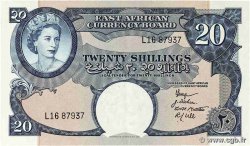 20 Shillings AFRIQUE DE L&nbsp;EST  1958 P.39