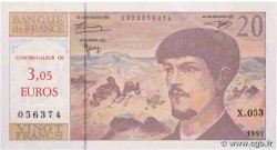 20 Francs DEBUSSY Modifié FRANCE  1997 F.66ter.02 SPL+
