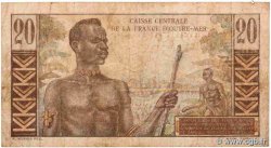 20 Francs Émile Gentil CCFOM AFRIQUE ÉQUATORIALE FRANÇAISE  1947 A.131a B