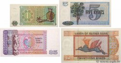 25 Kyats Lot BIRMANIE  1972 P.56 P.57 P.59 et P.63 pr.NEUF