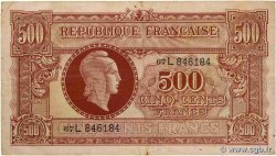 500 Francs MARIANNE fabrication anglaise FRANCE  1945 VF.11.01
