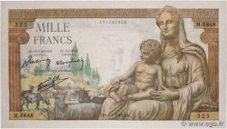 1000 Francs DÉESSE DÉMÉTER FRANCE  1943 F.40.29