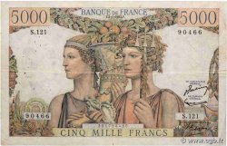 5000 Francs TERRE ET MER FRANCIA  1953 F.48.08