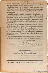 Bulletin des Lois FRANCE Regionalismus und verschiedenen  1806 F.A- SS