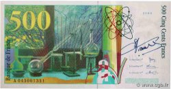 500 Francs PIERRE ET MARIE CURIE Petit numéro FRANCE  2000 F.76.05 pr.NEUF