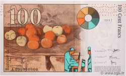 100 Francs CÉZANNE Spécimen FRANCE  1997 F.74.01Spn UNC