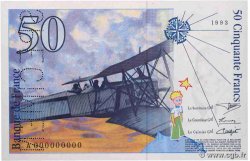 50 Francs SAINT-EXUPÉRY Spécimen FRANCE  1992 F.72.02Spn pr.NEUF