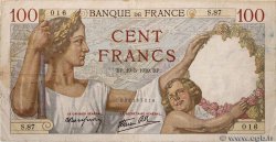 100 Francs SULLY FRANCE  1939 F.26.01 TB