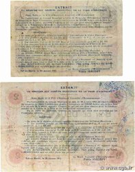 1 et 2 Francs Annulé FRANCE Regionalismus und verschiedenen Hautmont 1915 JP.59-1298 fSS