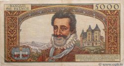 5000 Francs HENRI IV FRANCE  1957 F.49.03 TB+