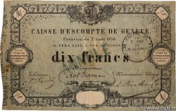 10 Francs Annulé SUISSE  1856 PS.311b pr.TB