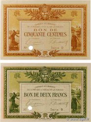 50 Centimes et 2 Francs Spécimen FRANCE Regionalismus und verschiedenen La Roche-Sur-Yon 1915 JP.065.15 et JP.065.22